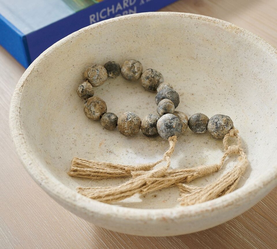 Artisan Handcrafted Terracotta Beaded Rope Pottery Barn Australia